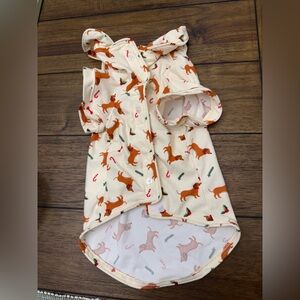 Holiday Pet Pajamas with Dachshund Print